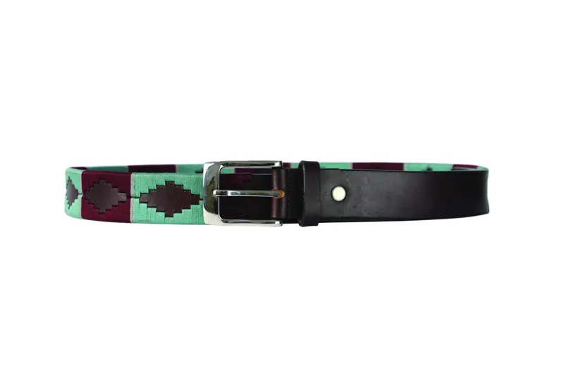 Hy Equestrian Synergy Polo Belt - Aqua/Fig